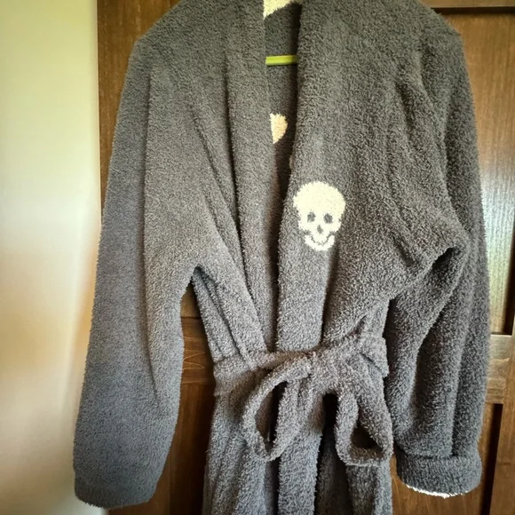 The Styled Collection x Tia Booth Skeleton Robe L/XL Gray - Picture 6 of 6